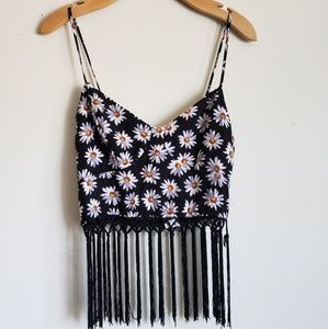 Pacsun floral crop top